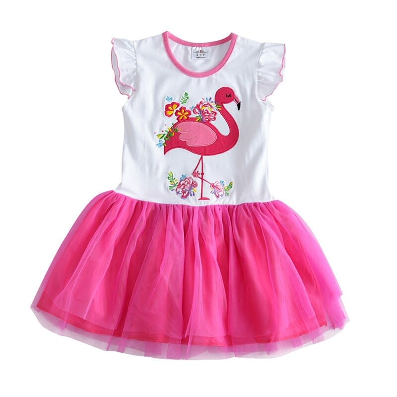 DXTON-ropa de princesa para niñas, vestidos de manga voladora para niños, vestidos de fiesta de unicornio para niñas, ropa para niños de 3 a 8 años 2020