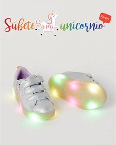 zapatillas de unicornio con luces led