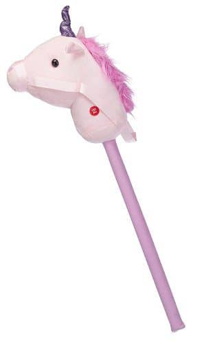 unicornio de palo rosa