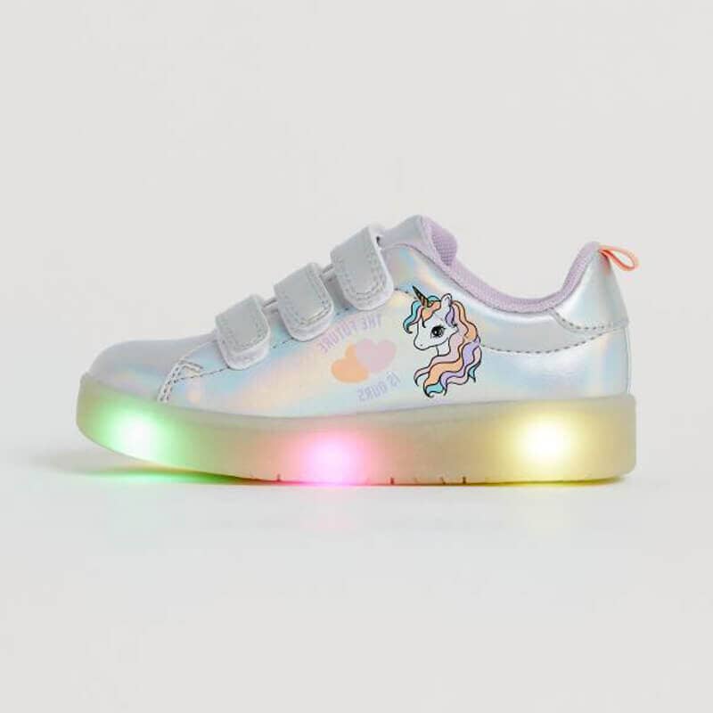 zapatillas deportivas de unicornio con luces led multicolor de h&m